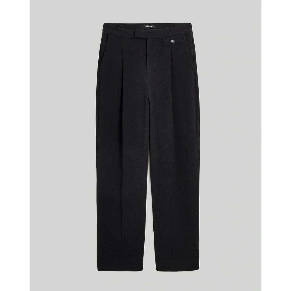 Madewell Rosedale Crepe Pant 4 High Rise Straight Leg Wrinkle Resistant - Picture 5 of 13